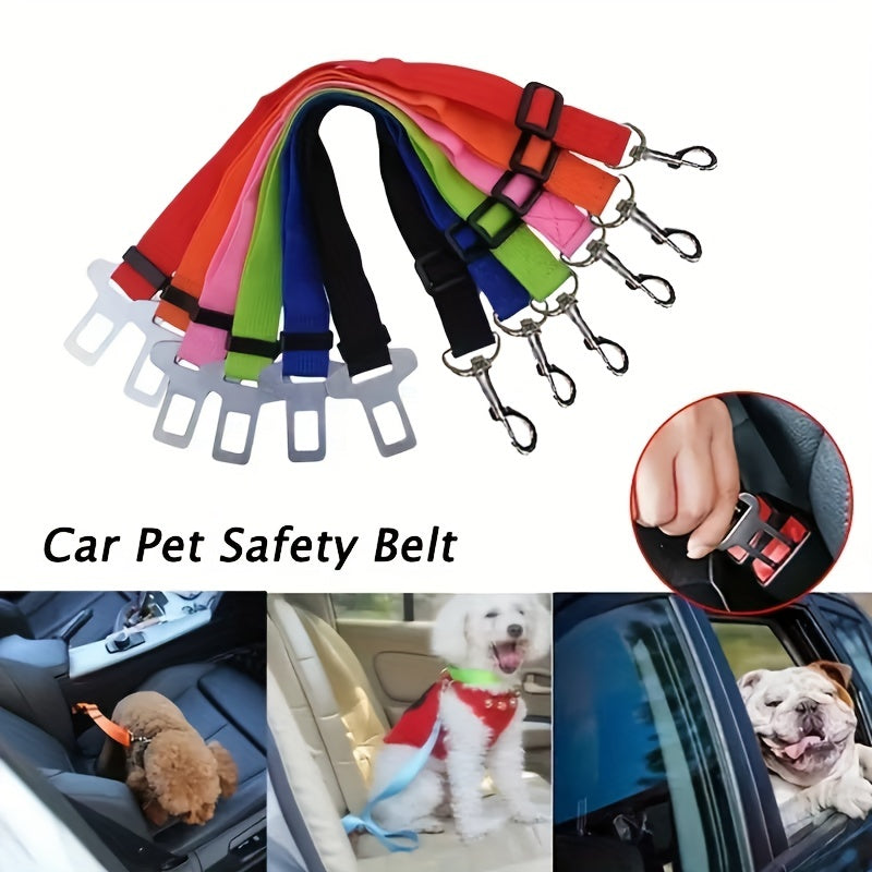 Adjustable Pet Car Seat Belt for Dogs & Cats