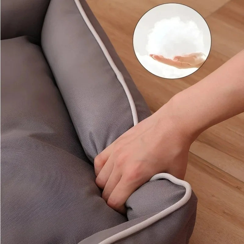 Cozy & Durable Pet Bed: Scratch-Resistant, Waterproof Sofa for Dogs & Cats